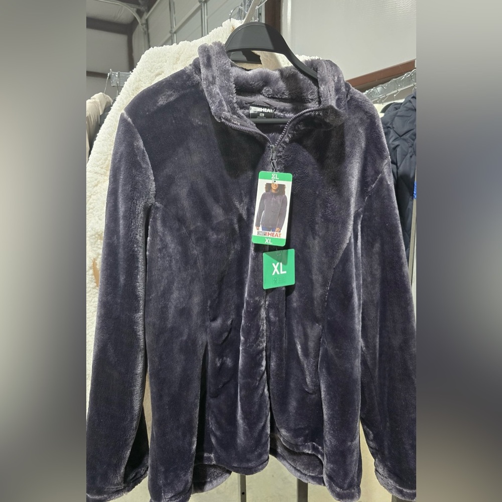 32 Degrees Women's Dark Gray Teddy Jacket